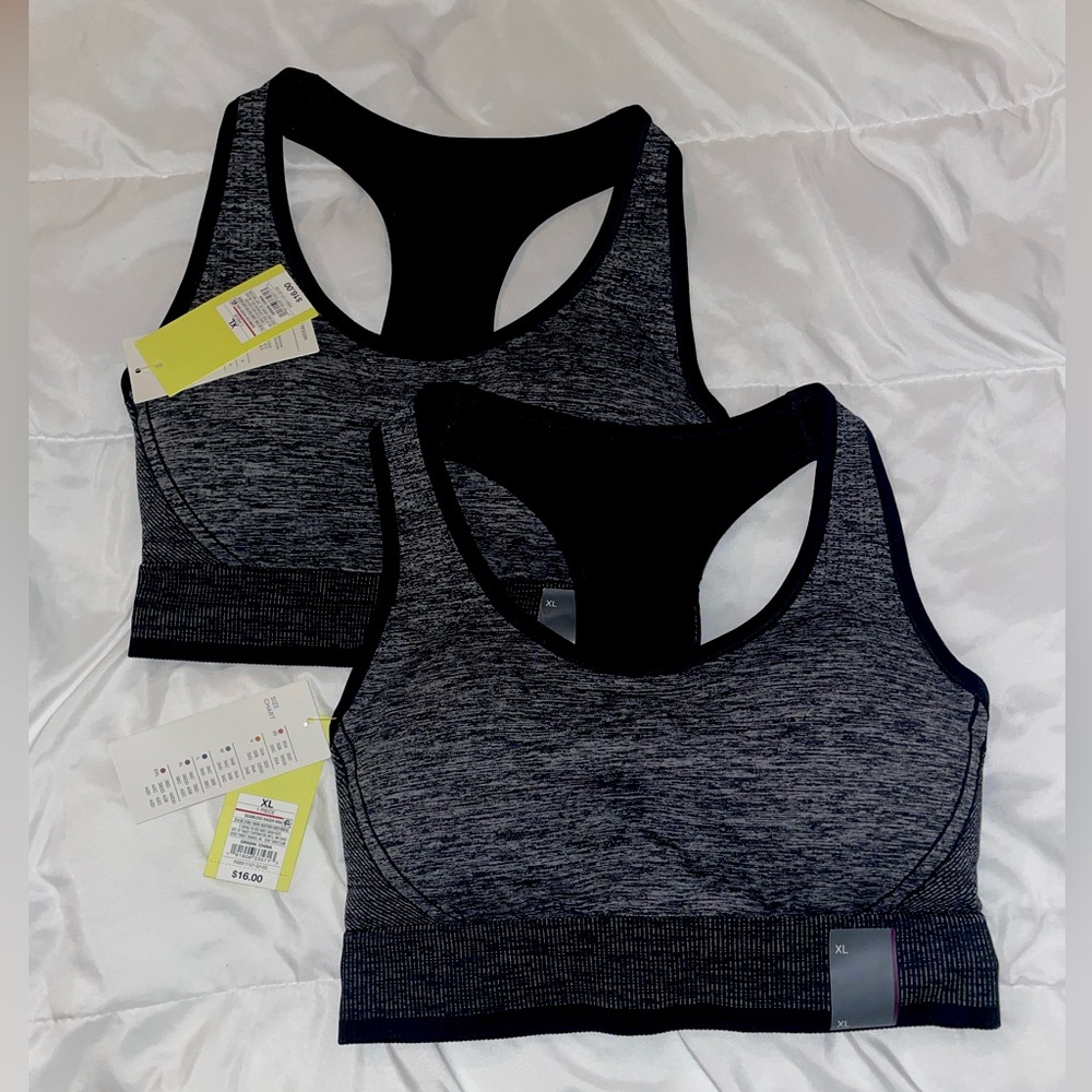 New set of 2 All in Motion Seamless Racer Bra
